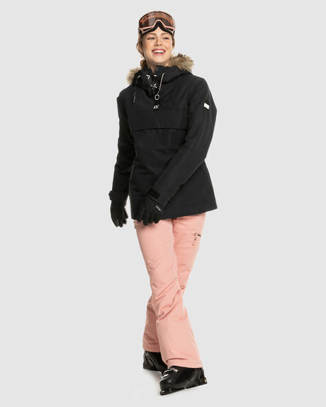 TRUE BLACK SNOW WOMENS ROXY SNOW JACKET - ERJTJ03370-KVJ0