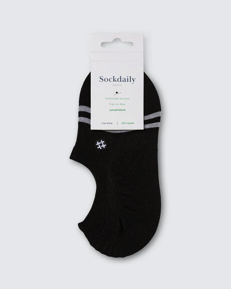 BLACK WOMENS ACCESSORIES SOCKDAILY SOCKS + UNDERWEAR - LOW-9PK-S-BLK