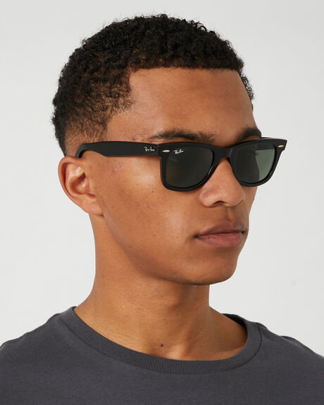 BLACK MENS ACCESSORIES RAY-BAN SUNGLASSES - 0RB2140901