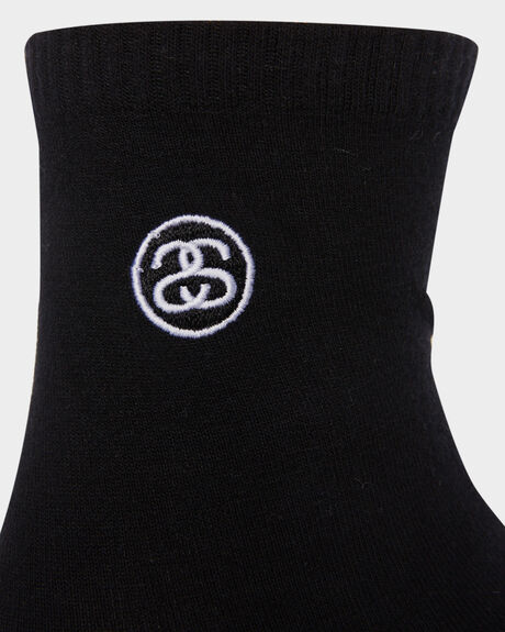 BLACK WOMENS ACCESSORIES STUSSY SOCKS + UNDERWEAR - ST791028BLACK