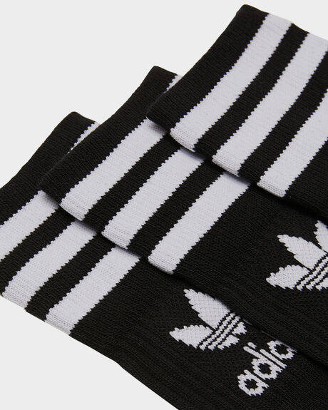 BLACK WHITE MENS ACCESSORIES ADIDAS SOCKS + UNDERWEAR - GD3576BLKWT