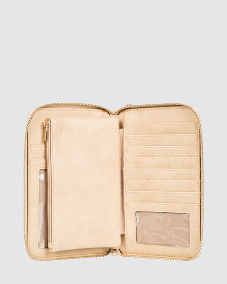 BEIGE WOMENS ACCESSORIES ROXY PURSES + WALLETS - ERJAA04147-TGB0