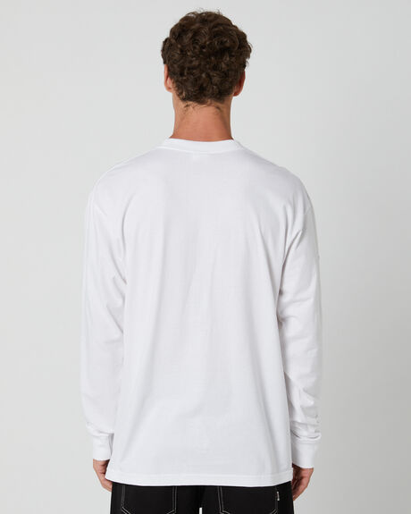 WHITE MENS CLOTHING HUF T-SHIRTS + SINGLETS - TS02129-WHITE