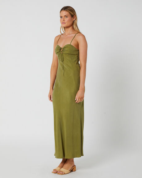 OLIVE WOMENS CLOTHING TIGERLILY DRESSES - T633433OLV