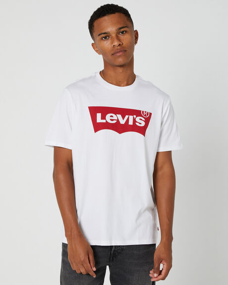 WHITE MENS CLOTHING LEVI'S T-SHIRTS + SINGLETS - 17783-0140