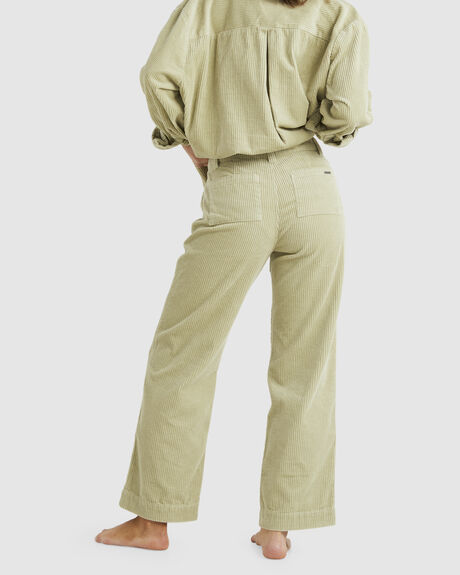 LIGHT AVOCADO WOMENS CLOTHING BILLABONG PANTS - UBJNP00180-TGQ0