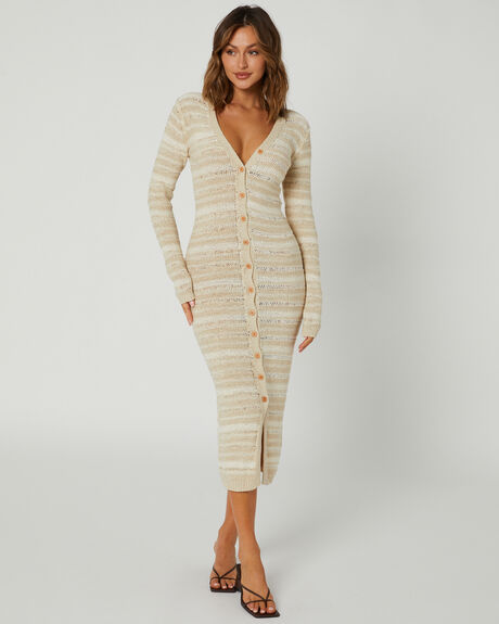 OATMEAL WOMENS CLOTHING TIGERLILY DRESSES - T635133OAT