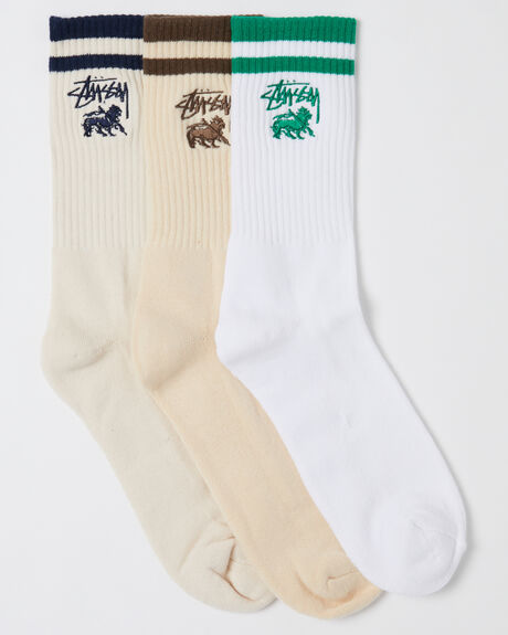 MULTI MENS ACCESSORIES STUSSY SOCKS + UNDERWEAR - ST735020MUL