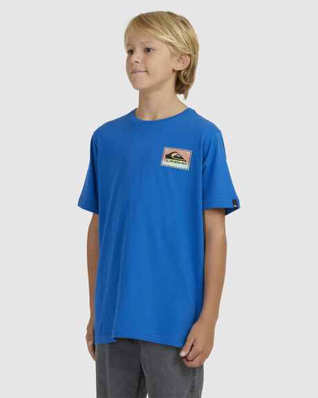 SNORKEL BLUE KIDS BOYS QUIKSILVER TOPS - UQBZT03323-BRT0