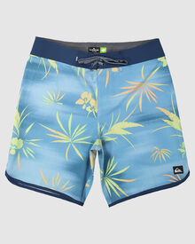 Quiksilver Surfsilk Scallop 19 Inch Board Shorts For Men Azure Blue SurfStitch