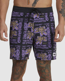 Rvca black boardshorts on sale