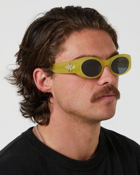 GREEN POLISHED GREEN MENS ACCESSORIES EPOKHE SUNGLASSES - 9001-GRNPOGRN