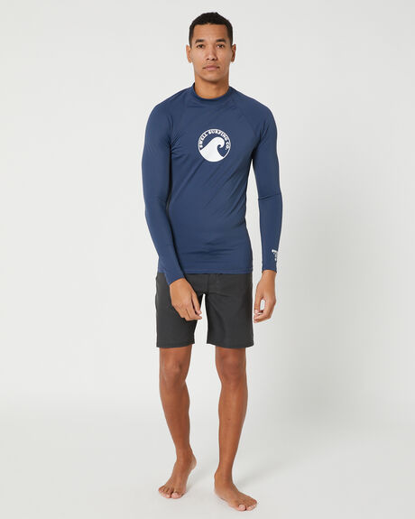 NAVY STEEL SURF MENS SWELL RASHVESTS - S5231151NVYST