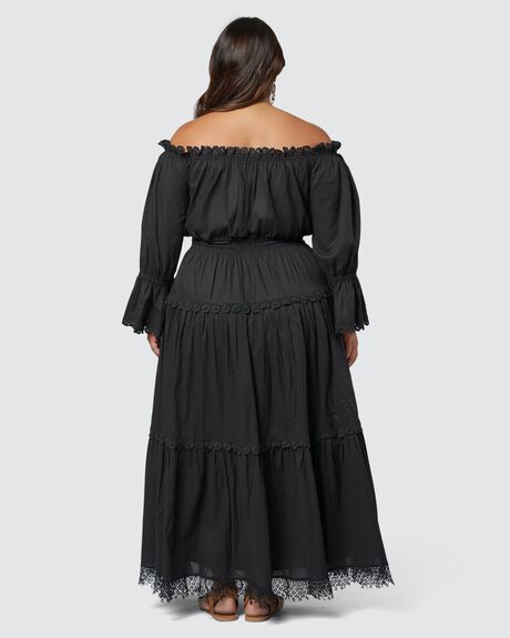 BLACK WOMENS CLOTHING THE POETIC GYPSY DRESSES - CPAW24067001-10