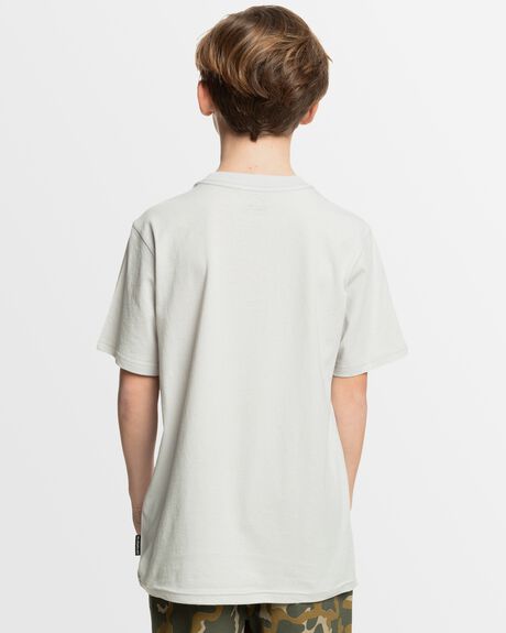 GRAY VIOLET KIDS YOUTH BOYS QUIKSILVER T-SHIRTS + SINGLETS - UQBZT03441-SFV0