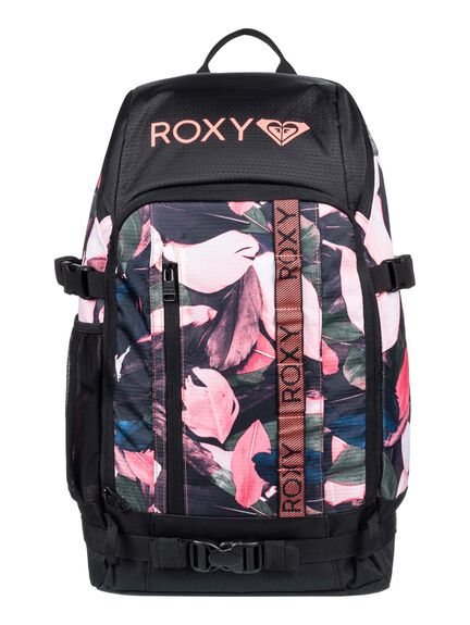 Roxy Womens Tribute 23L Medium Snowboard/Ski Backpack - Living Coral Plumes | SurfStitch