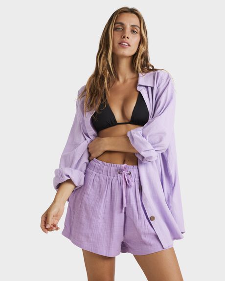 PEACEFUL LILAC WOMENS CLOTHING BILLABONG SHORTS - UBJNS00118-PGA0