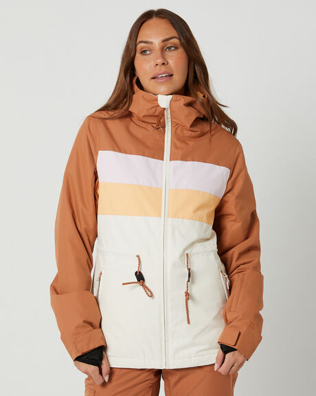 LIGHT BROWN SNOW WOMENS RIP CURL SNOW JACKET - 000WOU0297