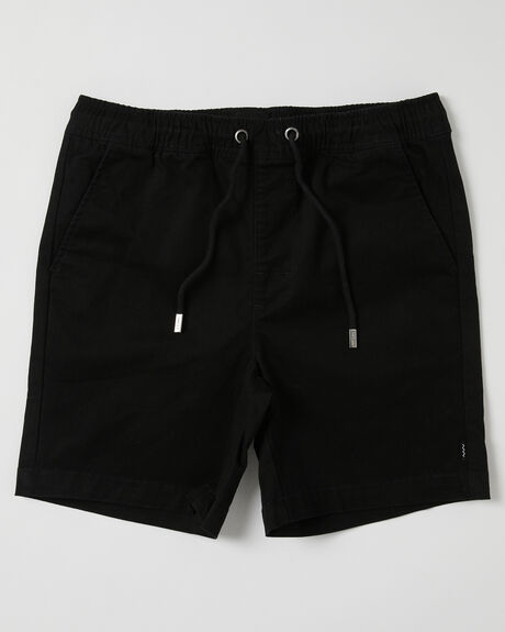 BLACK KIDS YOUTH BOYS SWELL SHORTS - SWBS23220BLK