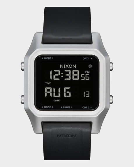 BLACK AND SILVER MENS ACCESSORIES NIXON WATCHES - A1309-625-00