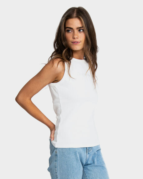 WHITE WOMENS CLOTHING ONEBYONE SINGLETS - OBO-1042-XS