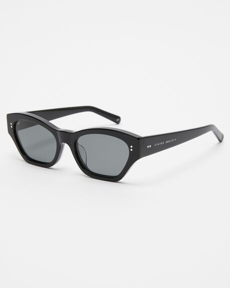 BLACK WOMENS ACCESSORIES STATUS ANXIETY SUNGLASSES - SA9901