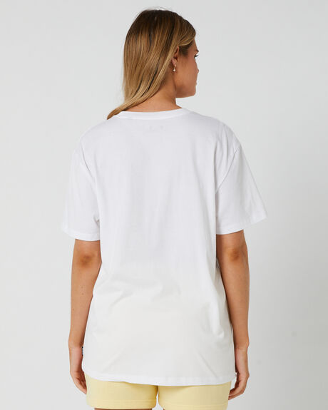 WHITE WOMENS CLOTHING HURLEY T-SHIRTS + SINGLETS - WTSSP23DFTWHT