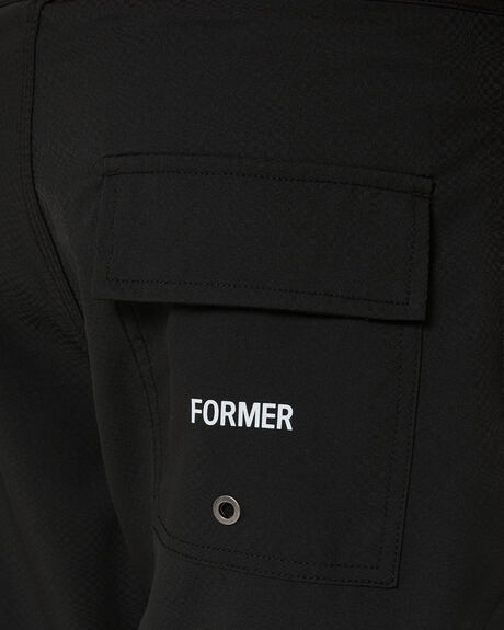 BLACK MENS CLOTHING FORMER BOARDSHORTS - FBO-23410-BLK