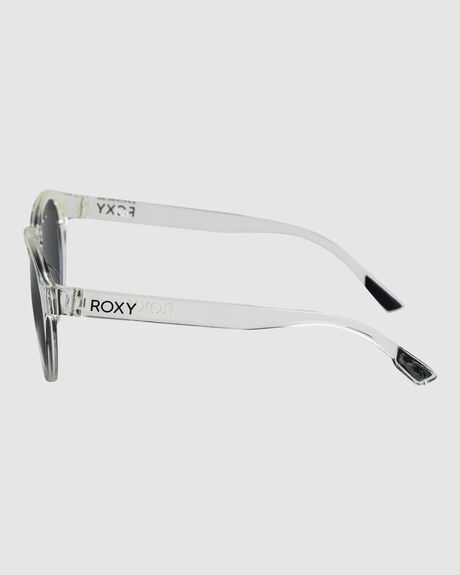 CLEAR GREY WOMENS ACCESSORIES ROXY SUNGLASSES - ERJEY03121-XWWS