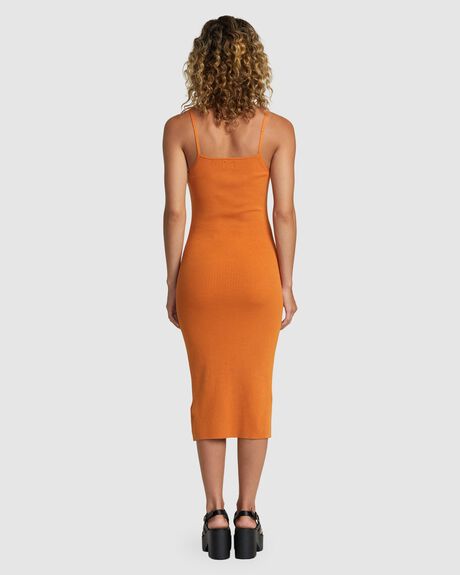 GOLDEN OCHRE WOMENS CLOTHING RVCA DRESSES - AVJKD00173-NLZ0