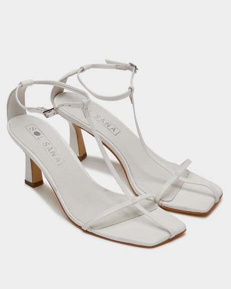 WHITE WOMENS FOOTWEAR SOL SANA HEELS - SS202S305WHI