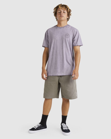PURPLE ASH MENS CLOTHING BILLABONG T-SHIRTS + SINGLETS - UBYZT00606-SKW0