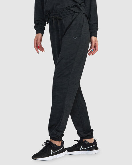 BLACK WOMENS CLOTHING RVCA PANTS - AVJNP00238-BLK