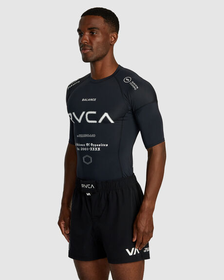 BLACK ALL BRAND TWO SURF MENS RVCA RASHVESTS - AVYWR00136-KVM6