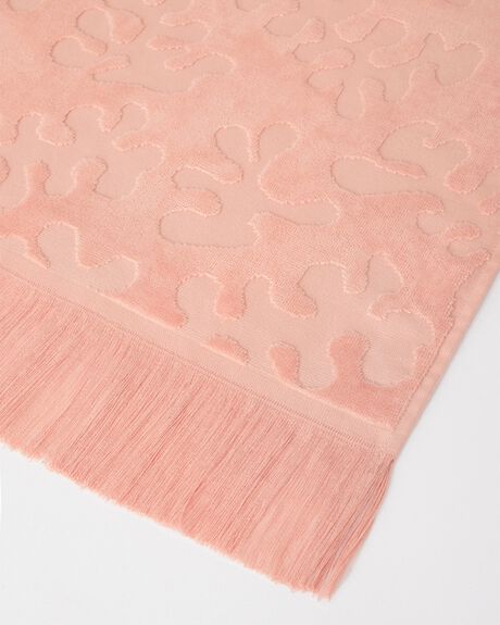 PINK WOMENS ACCESSORIES THE BEACH PEOPLE TOWELS - TB.T99.14.R