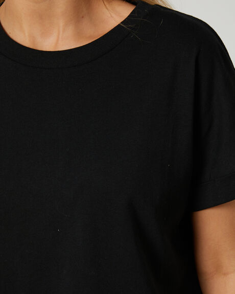 BLACK WOMENS CLOTHING RIP CURL TEES - GTEKZ9090
