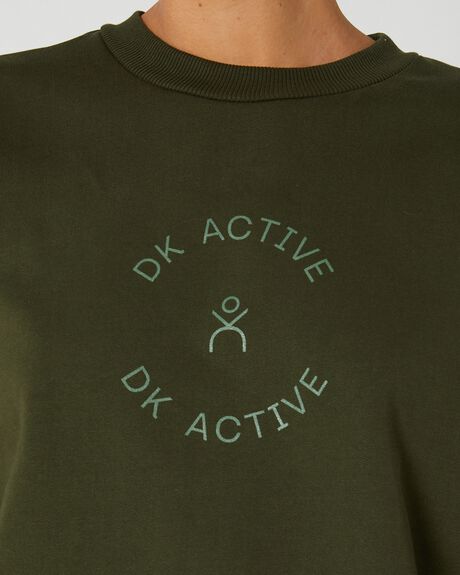 KHAKI WOMENS ACTIVEWEAR DK ACTIVE JUMPERS + JACKETS - DK11-035-KHA-XS