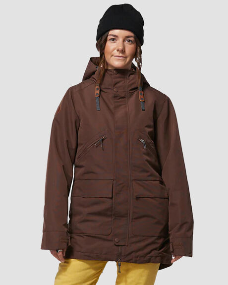 DEEP MAHOGANY SNOW WOMENS ROJO SNOW JACKET - W22RWOJ5222MAH