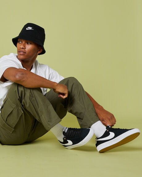 BLACK WHITE MENS FOOTWEAR NIKE SNEAKERS - DC7695-002
