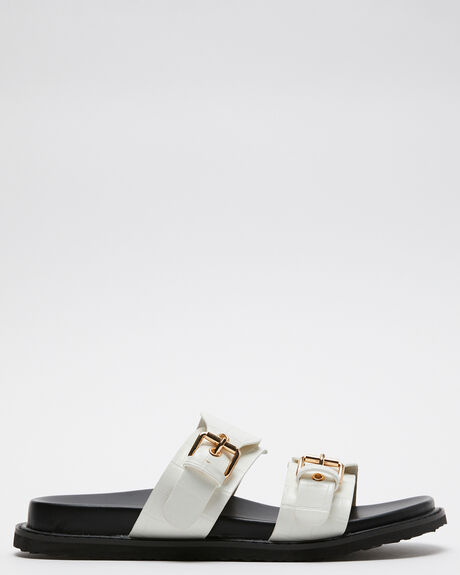 BONE CROC WOMENS FOOTWEAR BILLINI SLIDES - S950-BONE