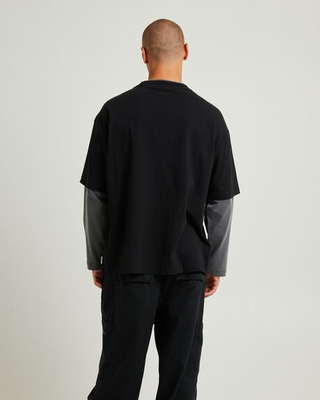 BLACK MENS CLOTHING INSIGHT T-SHIRTS + SINGLETS - INMW24800-BLK-S