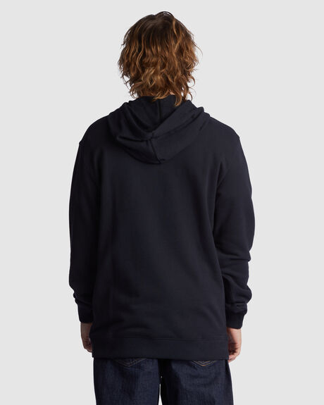 BLACK MENS CLOTHING DC SHOES HOODIES - ADYSF03099-KVJ0