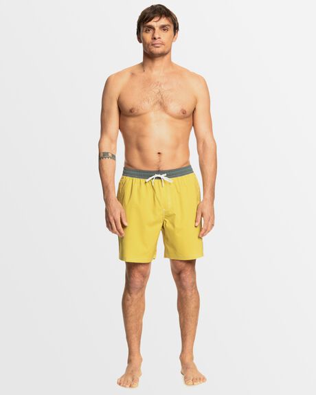GOLDEN OLIVE MENS CLOTHING QUIKSILVER BOARDSHORTS - AQYJV03131-GKH0