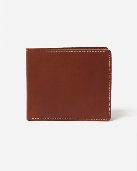TAN MENS ACCESSORIES STITCH AND HIDE WALLETS - MW_CONNOR_BFTAN