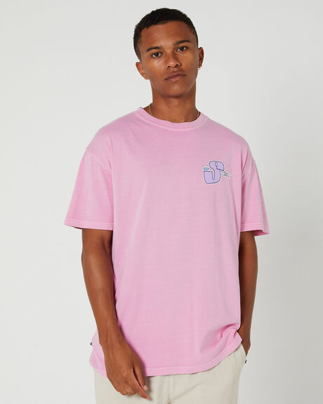 PIGMENT CANDY PINK MENS CLOTHING STUSSY GRAPHIC TEES - ST035012PINK