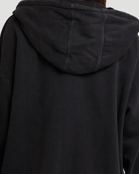 WASHED BLACK WOMENS CLOTHING SILENT THEORY HOODIES - 60X5229.WBLK