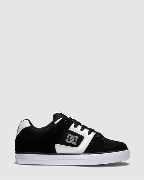 BLACK WHITE GUM MENS FOOTWEAR DC SHOES SNEAKERS - 300660-BW6