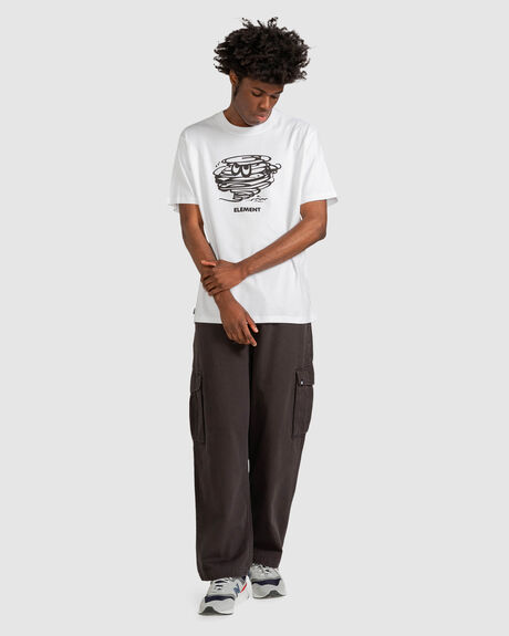 OPTIC WHITE MENS CLOTHING ELEMENT GRAPHIC TEES - ELYZT00174-WBB0