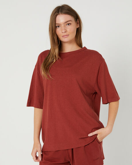 BURNT HENNA WOMENS CLOTHING THRILLS T-SHIRTS + SINGLETS - WTS22-102H
