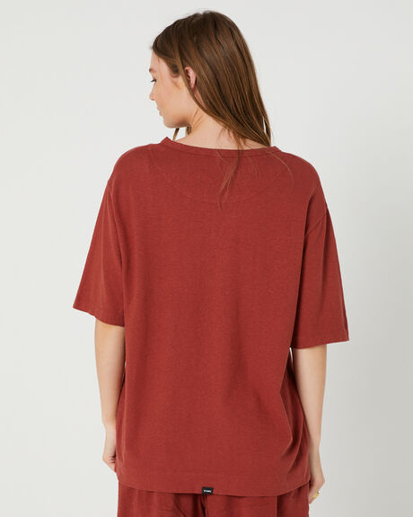 BURNT HENNA WOMENS CLOTHING THRILLS T-SHIRTS + SINGLETS - WTS22-102H